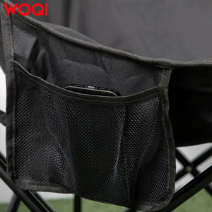 เก้าอี้พับ Woqi Moon ขนาด 61x54x66 ซม. เก้าอี้ชายหาดอลูมิเนียมพับได้ เก้าอี้แคมป์ปิ้งกลางแจ้ง สีดำ ขนาดกะทัดรัด น้ำหนักเบา - Product Image 3