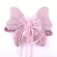 Accessoires de performance de fête de festival pour enfants ange elfe Cosplay ailes portables ailes de papillon avec fleur