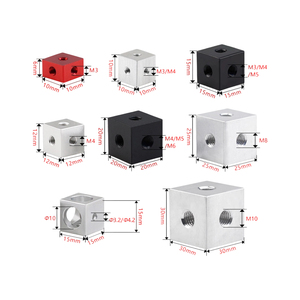 Écrous hexagonaux en aluminium et acier inoxydable M3 M4 M6, écrous rectangulaires en acier au carbone, connecteurs <span class=keywords><strong>pour</strong></span> assemblage de robots - Product Image 2