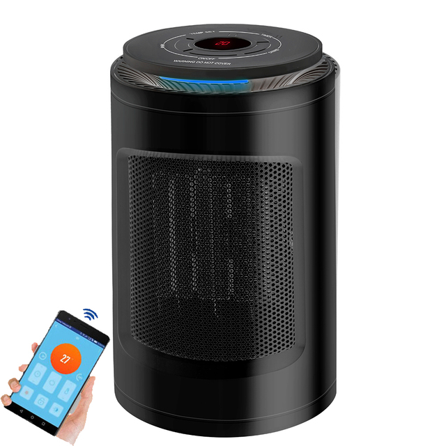 500W Ceramic Personal Space PTC Heater Oscillating with Tip-Over and Overheating Protection