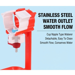 <span class=keywords><strong>Bebedero</strong></span> de niple para pollos de engorde de alta calidad al por mayor con recogedor de agua y taza de goteo para jaulas - Product Image 4