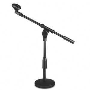 Soporte de brazo de tijera para suspensión de micrófono universal Soporte de micrófono de escritorio con <span class=keywords><strong>base</strong></span> de metal - Product Image 2
