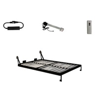 Nouveau produit : Lit mural gain de place avec télécommande, inclinable verticalement, électrique, avec cadre en métal