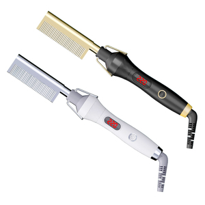 Jadeempress Peigne Chauffant Strass Diamond With Temperature Brush Flat Iron And Hot Comb Bling/ - Product Image 1