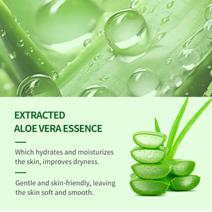 Gel de <span class=keywords><strong>Aloe</strong></span> <span class=keywords><strong>Vera</strong></span> Calmante Antiarrugas y Aclarante 99% Puro y <span class=keywords><strong>Natural</strong></span> de Marca Blanca <span class=keywords><strong>para</strong></span> <span class=keywords><strong>Piel</strong></span> Seca del Rostro - Product Image 5