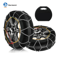 Cadenas de Nieve HIDEA de Alta Resistencia Tipo KN de 12 mm para Automóviles de Pasajeros, Barra Transversal Cuadrada Antideslizante, Cadena de Tracción para Neumáticos para Carreteras Nevadas en Invierno