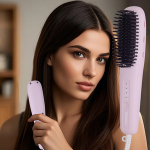 Brosse lissante électrique HT-130, peigne lissant, chauffe rapidement, outil de coiffage pour un usage quotidien - Product Image 6