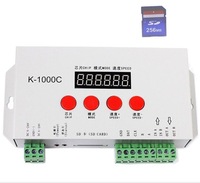 Contrôleur de pixels LED ADS K-000C, contrôle DMX/SPI, 512/1350 pixels, PWM, carte SD programmable, certifié ROHS, éclairage en plastique, garantie 2 ans