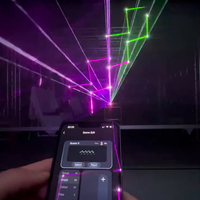 Laser programmable 10W avec contrôle DMX ILDA, application, 25K, pour spectacle laser intérieur DJ