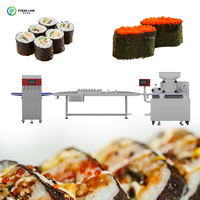 Vollautomatische Touchscreen-Sushi-Roll-Form- und Schneidemaschine Sushi-Produktionslinie für Lebensmittelfabriken