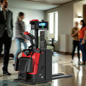 Carretilla elevadora <span class=keywords><strong>AGV</strong></span> no tripulada Transpaleta Vehículos guiados automatizados Robot Box para una logística eficiente de almacén estrecho - Product Image 6