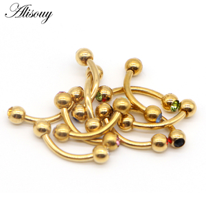 Mayorista Cristal Ceja <span class=keywords><strong>Piercing</strong></span> 316L Acero Quirúrgico Labret Labio Anillo Pezón/Ceja Bar Cuerpo <span class=keywords><strong>Piercing</strong></span> Pendiente Tragus Anillo - Product Image 5