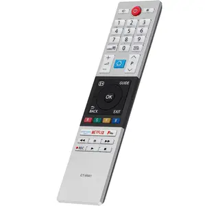 CT-8541 Remote Control For Toshiba UHD Frevieww 2018 2019 Ready HD LCD LED TV with Prime Video Netflix F play Freevieww Buttons