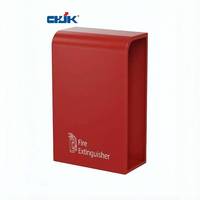Armoire à extincteurs au sol en acier au carbone, flexible et durable, personnalisable pour 2 extincteurs, thermolaquée