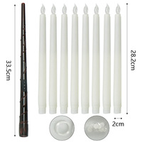 Venta caliente varita mágica vela levitante lámpara de Control remoto velas LED cónicas sin llama para fiesta de Halloween decoración de boda