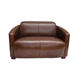 Defaico <span class=keywords><strong>Fauteuil</strong></span> de <span class=keywords><strong>club</strong></span> à cigares en cuir véritable <span class=keywords><strong>marron</strong></span> vintage <span class=keywords><strong>Fauteuil</strong></span> en cuir de vachette - Product Image 6