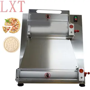 Elektrik Pizza hamuru merdanesi tabakalama basın otomatik masa üstü Pizza presleme şekillendirme makinesi