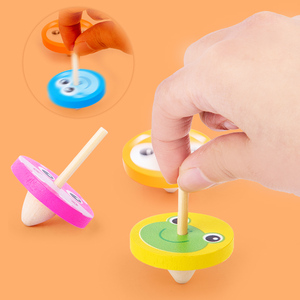 Vente directe fabricant : Mini-toupies en bois, jouets anti-stress, ensembles de gyroscopes colorés en bois, jouets éducatifs pour enfants (garçons et filles) CPC - Product Image 2