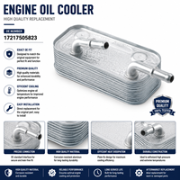 Carcasa de Filtro de Aceite de Motor Premium para BMW Serie 5 y 7, OE 17217505823 17211437771, Alto Rendimiento de Sellado