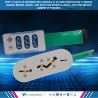 Interrupteur à membrane étanche IP68, LED FPC gaufré, pour instruments médicaux et industriels, vente en gros d'usine, prix bas, offre rapide