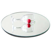 Prix de gros, miroir rond en verre de petite taille, sans cadre, double revêtement décoratif, 3 mm, 4 mm