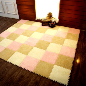 Alfombra de espuma EVA de color sólido moderna, alfombra de espuma EVA para dormitorio, sala de estar, tatami, alfombra de suelo tipo rompecabezas, alfombra de superficie afelpada para - Product Image 2