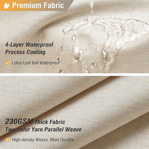 Premium Linen Like Heavy Duty Dusch vorhang g/m² wasserdicht mit 12 Haken für den Hotel gebrauch - Product Image 5