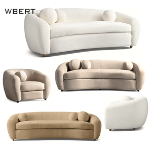 Sofá Sylvain personalizable de fábrica WBERT, decoración elegante para toda la casa con madera maciza - Product Image 6