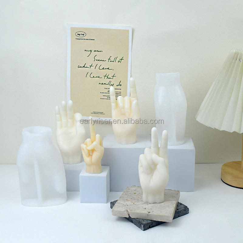 Stampo In Silicone 3D Mani Che Pregano - Per Candele, Sapone, Gesso E Resina - Resistente Al Caldo E Al Freddo