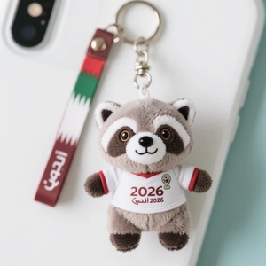 2026 Thế Giới Linh Vật Quà Lưu Niệm Tùy Chỉnh Mini Động Vật Sang Trọng Gấu Trúc Đồ Chơi Điện Thoại Di Động Mặt Dây Chuyền Phụ Kiện - Product Image 2