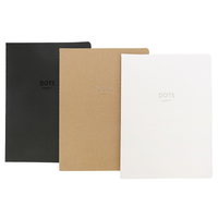 Fournitures de bureau promotionnelles : Carnet de notes/agenda personnalisé avec impression, reliure cousue, couverture en papier, lignage pointillé, 40 feuilles