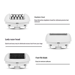 Épilateur Électrique Rechargeable 3-en-1 pour Femme : Tondeuse Bikini, Sourcils, Bras, Jambes, Aisselles et Zones Pubiennes – Épilation Indolore - Product Image 3
