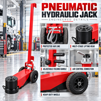 Cric hydraulique pneumatique robuste pour le levage de bus, remorques, camions et véhicules utilitaires