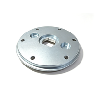 Plaque d'adaptation à bride en aluminium usinée CNC sur mesure, plaque de connexion circulaire en aluminium anodisé, disque à bride usiné CNC sur mesure