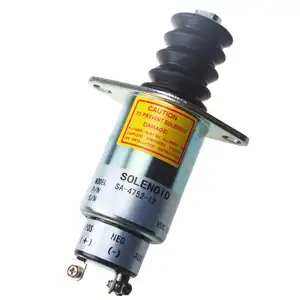 Nouveau solénoïde d'arrêt de carburant 3 bornes solénoïde d'arrêt de carburant SA-4752-12 12V 2003-12S7U1B2A pour Woodward