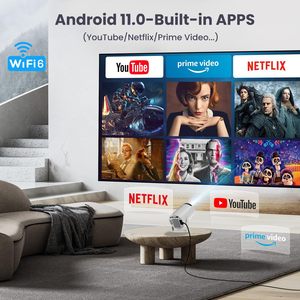 Máy Chiếu Tường Chiếu S100 Nhỏ Xách Tay Máy Chiếu <span class=keywords><strong>Wifi</strong></span> <span class=keywords><strong>Home</strong></span> HD - Product Image 2