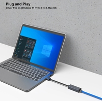 Adaptateur Ethernet USB BENFEI 1000 Mbps, adaptateur réseau LAN USB vers RJ45 Gigabit Ethernet câble en nylon tressé boîtier en aluminium