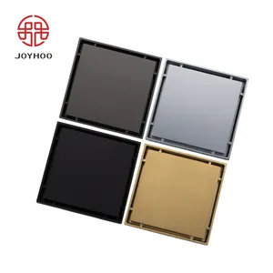 JOYHOO Brass Anti Odor Square Floor Drain with Tile Insert Grate Cover Strainer Floor Drainer