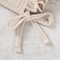 Vintage Khaki Muselina Niños Sombrero Bebé Gorro