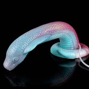 Dildo de silicona suave de fantasía, enorme, con función de eyaculación, tapón anal grande, juguete sexual con forma de pene animal. - Product Image 1