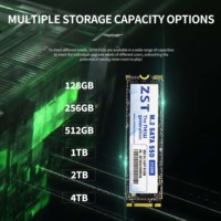 قرص صلب جديد بتصميم M.2 SATA بسعات 128 جيجابايت و256 جيجابايت و512 جيجابايت و1 تيرابايت، قرص صلب ذو حالة صلبة NGFF SSD