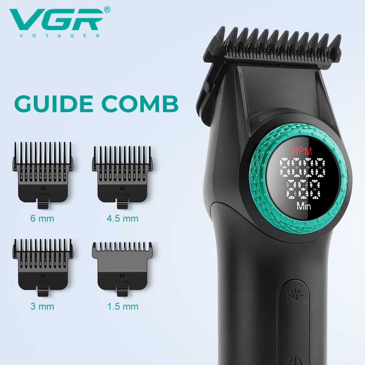 VGR V-977 Cordless Professional Hair Trimmer for Men 