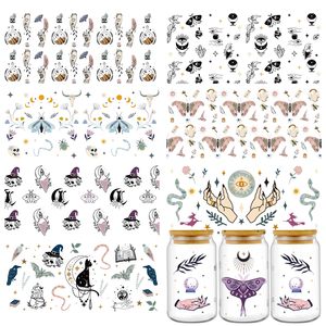 Profit King 48H Prêt à expédier Lot mixte Autocollant de transfert UV DTF floral pour gobelets et canettes en verre de 16 oz, pour Maman, Grand-mère, Fête des Mères - Product Image 2