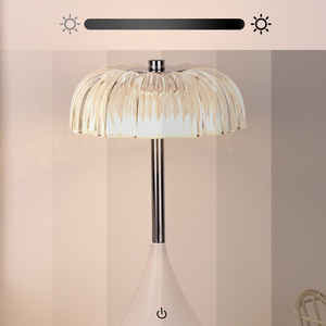 Đơn giản phong cách ánh sáng ban đêm RGB long lanh chai mắt bảo vệ trong suốt Rubik Cube LED đèn bàn với pha lê Shade - Product Image 4