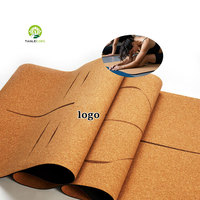 Tappetino Yoga in Sughero Naturale 4mm con Base in TPE Antiscivolo per Yoga, Pilates, Stretching, Logo Personalizzato, Direttamente dalla Fabbrica