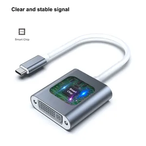 Customize USB C To DVI Adapter Type-C To DVI Adapter [Thunderbolt 3/4 Compatible] With IPhone 15 Pro/Max MacBook Pro/Air 2023