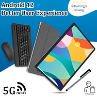 Nouvelle tablette 2-en-1 10,1 pouces, processeur octa-core MTK, Android 12, écran IPS 1280x800, 3 Go de RAM, 64 Go de ROM, Wi-Fi 5G, GSM, USB-C, clavier professionnel