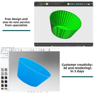 Moule à muffins et mini-gâteaux ronds 2024 pour la cuisson, compatible four, modèle MFR - Product Image 1