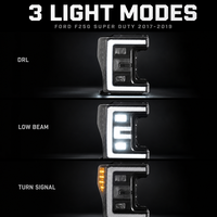 Phares LED JC Upgrade Factory en gros avec clignotants animés 2017-2019 pour Ford F250 F350 F450 F550 Pickup Truck
