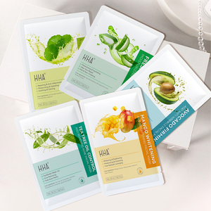 Özel etiket HHA nemlendirici yüz maskesi bitki özü levha akne kontrolü tüm cilt tipleri için çay ağacı yağı kaldırma yüz bakımı - Product Image 6
